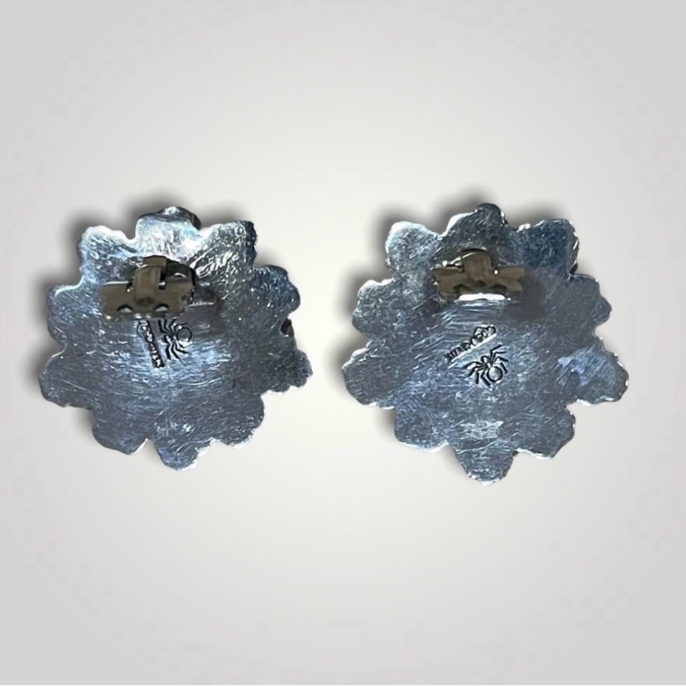 Vtg Authentic Navajo Solid Silver 925 Stamped Spi… - image 4